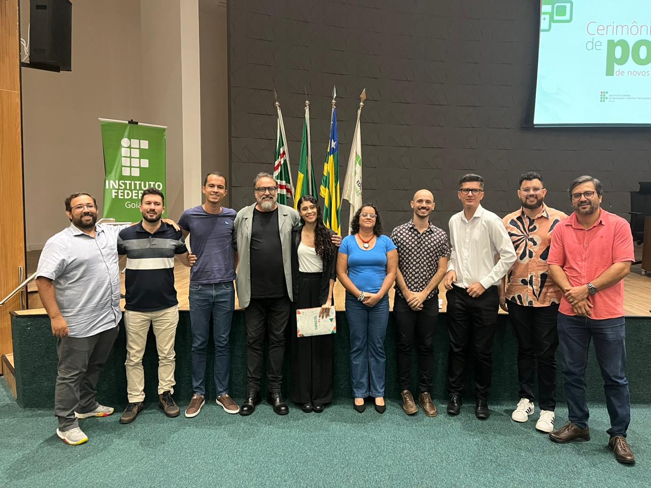 Novos servidores do IFG - câmpus Cidade de Goiás com gestores Novos servidores do IFG - câmpus Cidade de Goiás com gestores